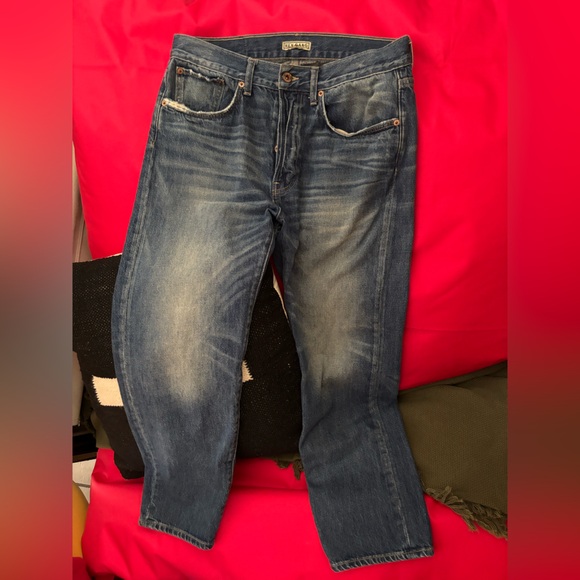 Hey Gang Women's Cropped Blue Jeans Size 28 - Picture 3 of 4